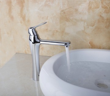 Nostalgische wastafelkraan klassiek model chroom afgewerkt design kraan