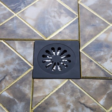 Olie brons doucheput  nostalgische uitvoering afvoer