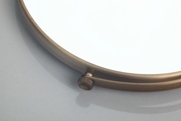 Nostalgische bronzen opmaak spiegel voor de badkamer antiek klassiek brons