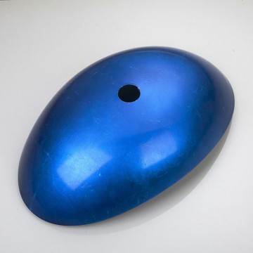 waskom blauw met kraan olie brons