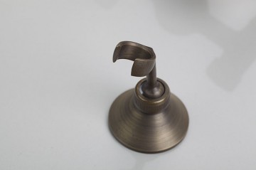 Nostalgische bronzen douchekraan muurbevestiging inclusief handdouche en bevestigingsbeugel