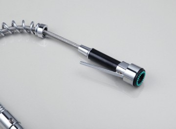 Professionele chroom design keukenkraan met aparte handbediening sproeikop