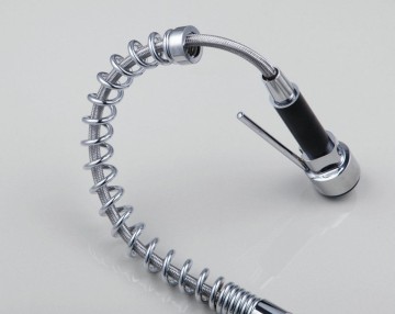 Professionele chroom design keukenkraan met aparte handbediening sproeikop