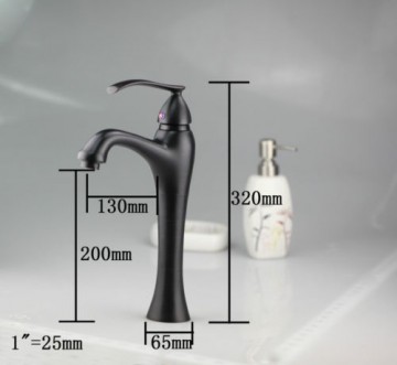 Nostalgische wastafelkraan Klassiek model Olie Brons kleur