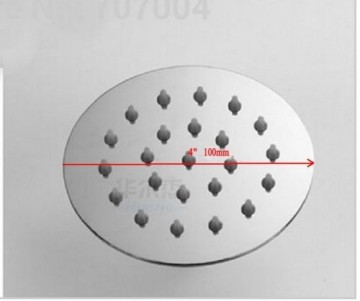 RVS regendouche 100 MM  roestvrij staal chroom 10 CM