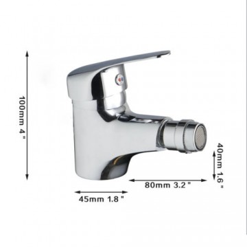 Bidet kraan voor uw badkamer chroom design kraan