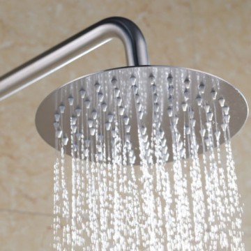 Thermostatische geborsteld nikkel douche-set inclusief handdouche