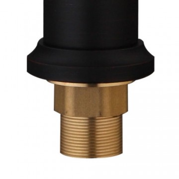 Nostalgische Olie bronzen wastafelkraan klassieke uitvoering met witte hendel