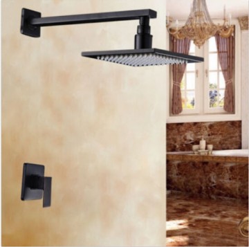 Nostalgische inbouw doucheset olie brons gewreven. muurbevestiging