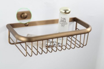 Antiek look brons shampoo rek / houder klassieke nostalgische stijl