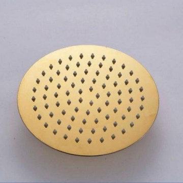 Nostalgische inbouw doucheset goud afgewerkt muurbevestiging