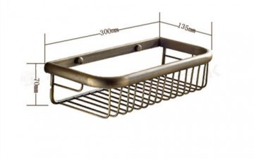 Antiek look brons shampoo rek / houder klassieke nostalgische stijl