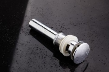 Chroom pop-up afvoer click afvoer met overloop