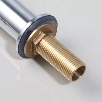 Schroefdraad wastafelkraan chroom