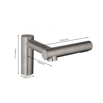 Sensomatica 2 in 1 geborsteld nickel zeep en sensorkraan 3