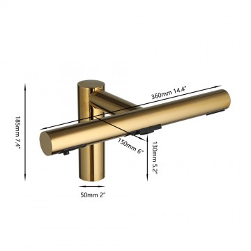 Sensomatica 3 in 1 sensor zeep droger goud kleurig 14