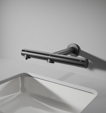 Sensomatica 3 in 1 zwart zeep droger sensorkraan 4