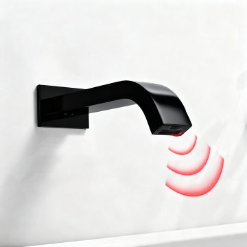 Sensomatica arco zwarte sensorkraan muurkraan 3