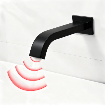 Sensomatica arco zwarte sensorkraan muurkraan 4