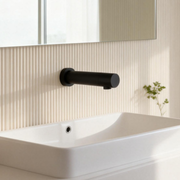 Sensomatica baltic zwart sensorkraan 90 mm 2 0