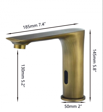 Sensomatica bronskleurige landelijke sensorkraan 4