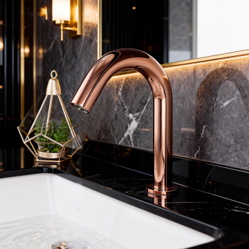 Sensomatica cesaro rose goud 190mm sensorkraan koud 1