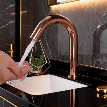 Sensomatica cesaro rose goud 190mm sensorkraan koud 2