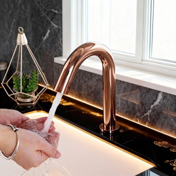 Sensomatica cesaro rose goud 190mm sensorkraan koud 4