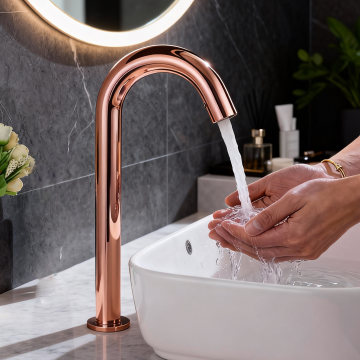 Sensomatica cesaro rose goud 330mm koud sensorkraan 2