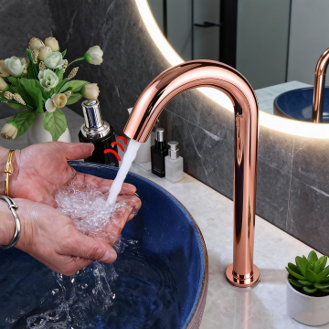 Sensomatica cesaro rose goud 330mm koud sensorkraan 3