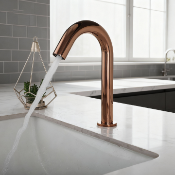 Sensomatica cesaro rose goud sensorkraan 245mm 2