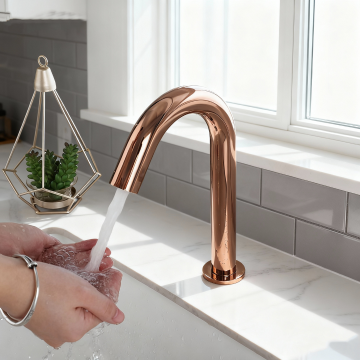 Sensomatica cesaro rose goud sensorkraan 245mm 4