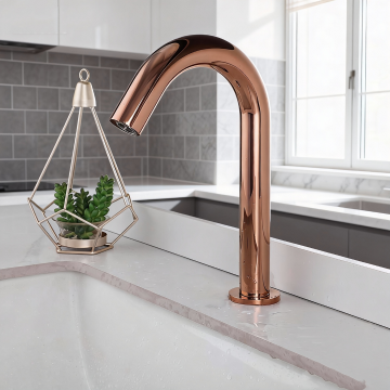 Sensomatica cesaro rose goud sensorkraan 245mm 6