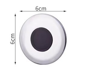Sensomatica chroom ronde sensor voor urinoir 2