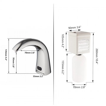 Sensomatica chroom sensor zeepdispenser 9 3