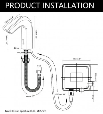 Sensomatica chroom sensorkraan eron 3