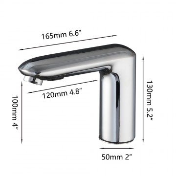 Sensomatica chroom sensorkraan koud 5