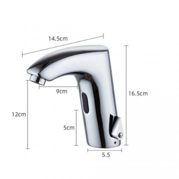 Sensomatica chroom sensorkraan warm koud model 3