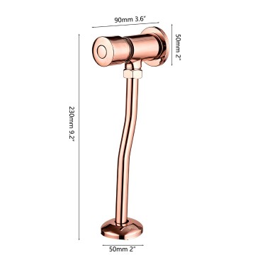 Sensomatica fluxia timer urinoir rose goud 2