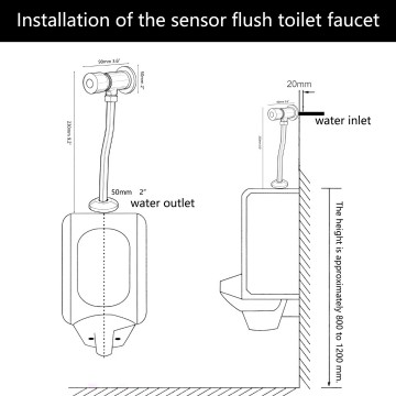 Sensomatica fluxia urinoir zwart timerknop 3