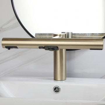 Sensomatica geborsteld goud 3 in 1 zeep droger sensorkraan 3