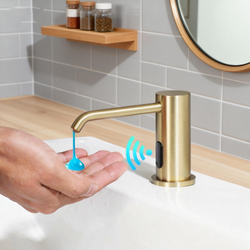 Sensomatica geborsteld gouden sensor zeep dispenser 2 0