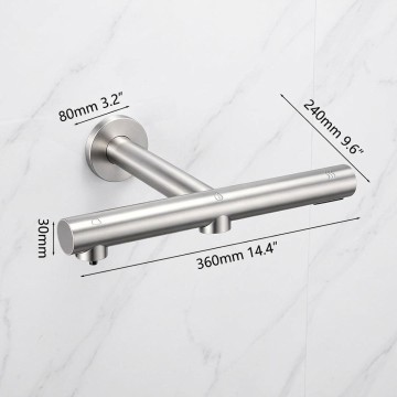 Sensomatica geborsteld nikkel 3 in 1 sensorkraan zeep droger 8