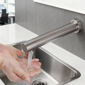 Sensomatica geborsteld nikkel baltic sensorkraan 130mm 2 0