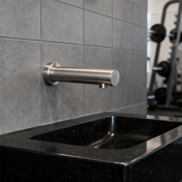 Sensomatica geborsteld nikkel baltic sensorkraan 130mm 3 0