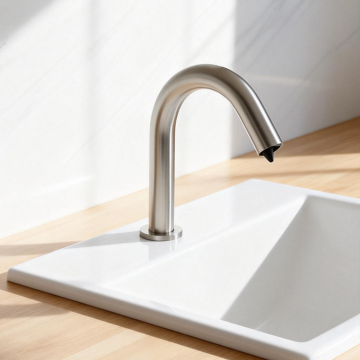 Sensomatica geborsteld nikkel cesaro sensor zeepdispenser 5