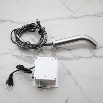 Sensomatica geborsteld nikkel pesaro 130mm sensorkraan 1