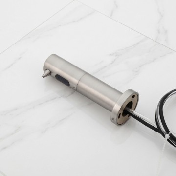 Sensomatica geborsteld nikkel sensor zeepdispenser muur 6