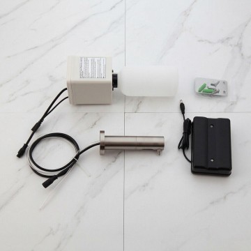 Sensomatica geborsteld nikkel sensor zeepdispenser muur 8