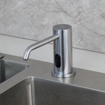 Sensomatica geborsteld nikkel zeep sensor dispenser 10